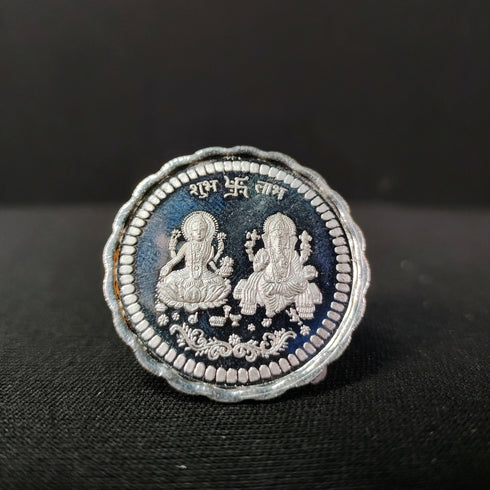 Pure Silver Ganesh Lakshmi Coins 10g